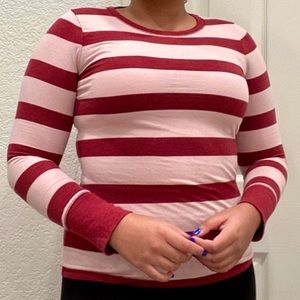 mossimo supply co burgundy long sleeve shirt